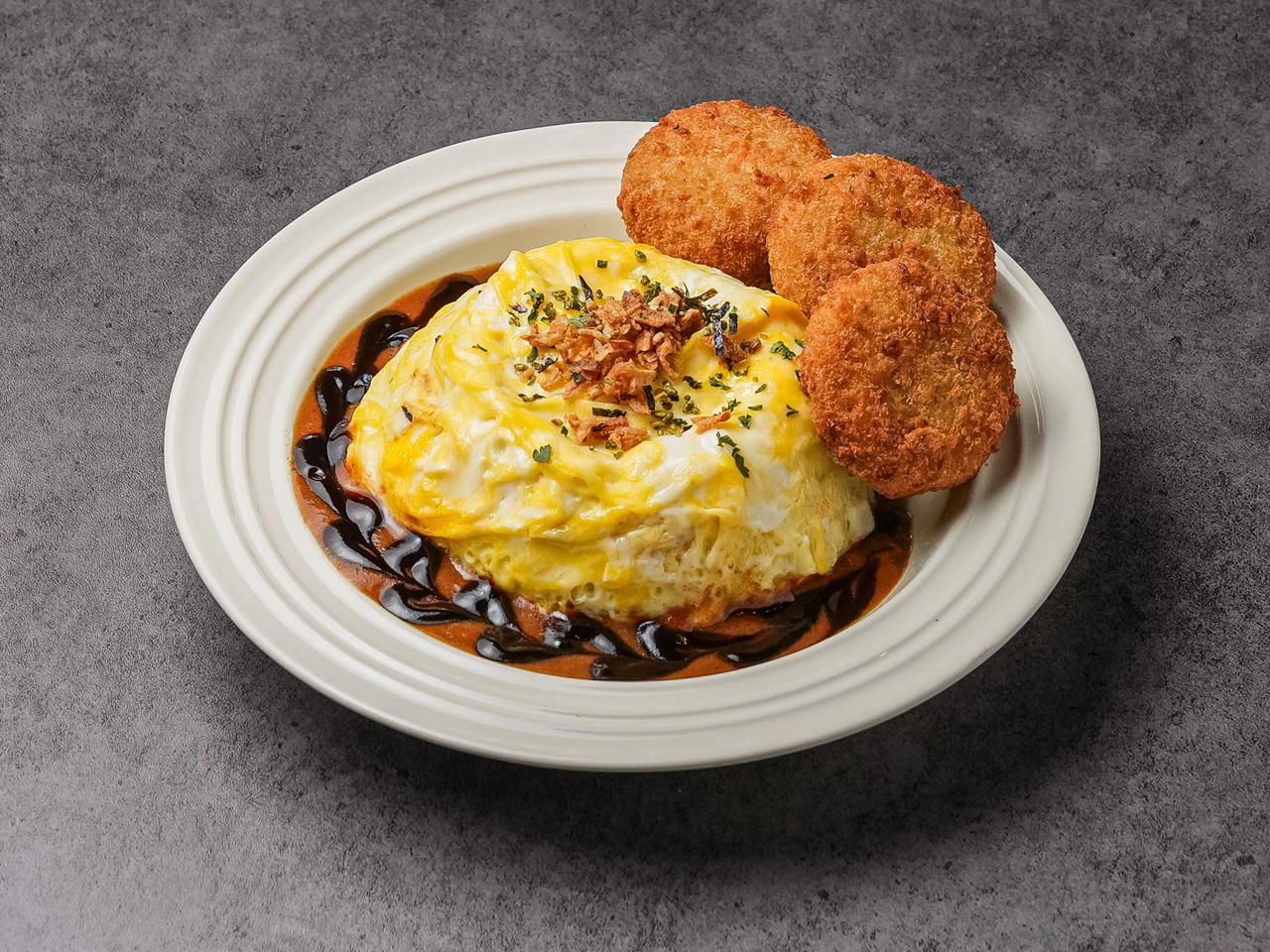 트위스트에그 고로케 데미소스 오믈렛